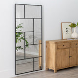 Wall mirror Black Vertical 90 x 2 x 180 cm-1