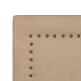 Headboard Synthetic Fabric Beige-4