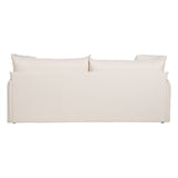 Sofabed 200 x 94 x 86 cm Synthetic Fabric Cream-9
