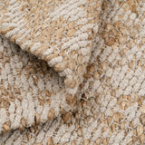 Carpet White Natural 60 % Cotton Jute 160 x 230 cm-2