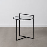 Small Side Table Black Iron Mirror 59 x 59 x 67,5 cm-5