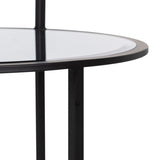 Small Side Table Black Iron Mirror 59 x 59 x 67,5 cm-3