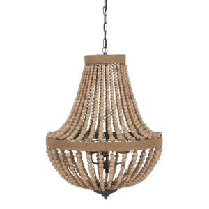 Ceiling Light Natural Metal oak wood 220-240 V 60 x 60 x 80 cm-0