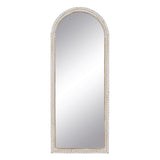 Wall mirror White Natural Crystal Mango wood MDF Wood Vertical 60,9 x 3,8 x 152,4 cm-6