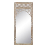 Dressing Mirror White Natural Crystal Mango wood MDF Wood Vertical 76 x 7 x 176,5 cm-7