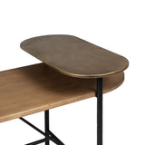Centre Table Golden Wood Iron 116 x 76 x 64 cm-5