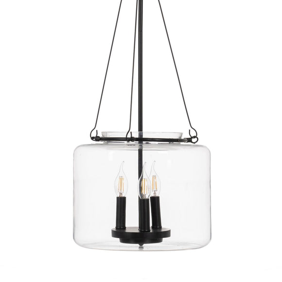 Ceiling Light Black Crystal Iron 220-240 V 35 x 35 x 72 cm-0