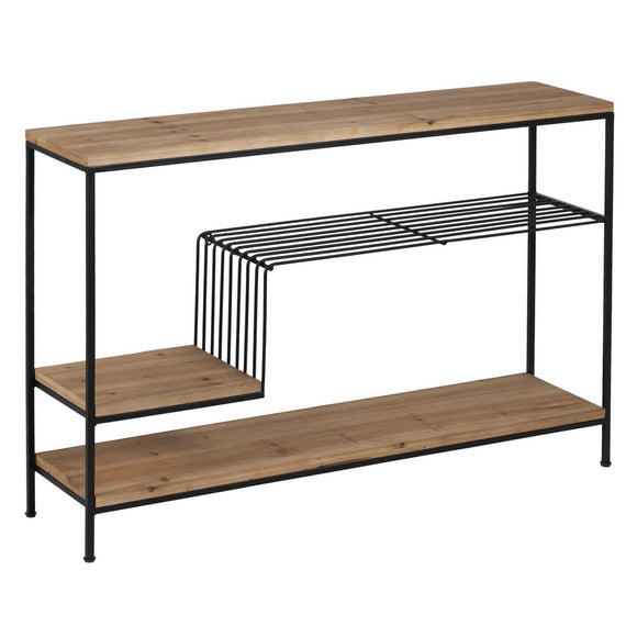 Shelves Brown Black Wood Iron 110 x 28,5 x 76 cm-0