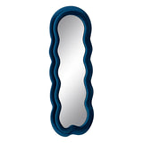 Wall mirror Blue Franela Wood Crystal Vertical 60 x 4 x 160 cm-6