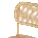 Dining Chair Natural Rattan Elm wood 45 x 41 x 88 cm-4