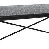 Centre Table OSLO Black Natural Iron MDF Wood 109,5 x 60 x 40,5 cm-5