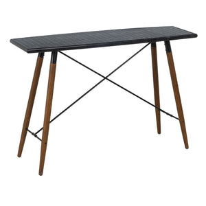 Console Black Natural Wood Iron MDF Wood 120 x 38 x 81 cm-0