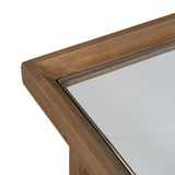 Console Natural Tempered Glass Fir wood 120 x 33 x 75 cm-6