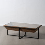 Centre Table Black Natural Iron Fir wood 120 x 60 x 43,5 cm-8