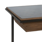 Centre Table Black Natural Iron Fir wood 120 x 60 x 43,5 cm-6