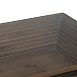 Centre Table Black Natural Iron Fir wood 120 x 60 x 43,5 cm-4