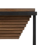 Centre Table Black Natural Iron Fir wood 120 x 60 x 43,5 cm-3