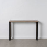 Console Black Natural Iron MDF Wood 110 x 30 x 75 cm-7