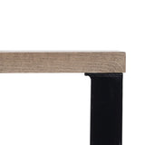 Console Black Natural Iron MDF Wood 110 x 30 x 75 cm-6