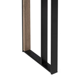 Console Black Natural Iron MDF Wood 110 x 30 x 75 cm-2