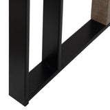 Console Black Natural Iron MDF Wood 110 x 30 x 75 cm-1