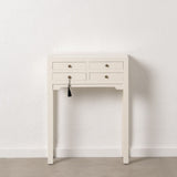 Console White Fir wood MDF Wood 63 x 26 x 85 cm-6