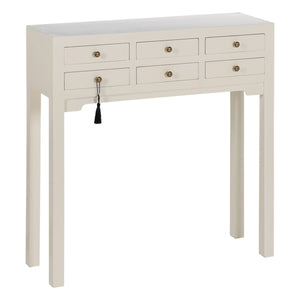 Console White Fir wood MDF Wood 85 x 26 x 85 cm-0