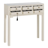 Console White Fir wood MDF Wood 85 x 26 x 85 cm-7