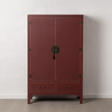 Cupboard ORIENTE Terracotta colour 100 x 45 x 160 cm-8