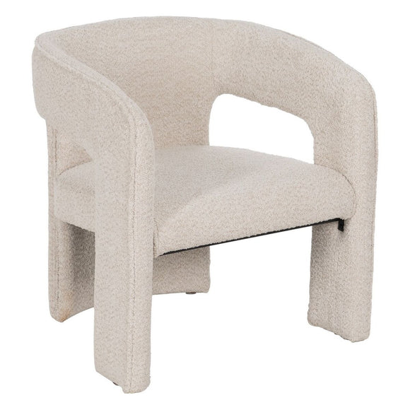 Dining Chair Beige Polyester 69 x 66 x 73 cm-0