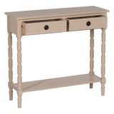 Console White Pine MDF Wood 90 x 30 x 81 cm-7