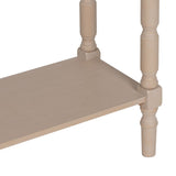 Console White Pine MDF Wood 90 x 30 x 81 cm-2