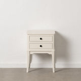 Nightstand White Pine MDF Wood 43 X 33 X 60 CM-9