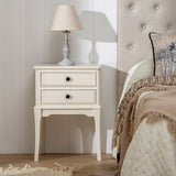 Nightstand White Pine MDF Wood 43 X 33 X 60 CM-10