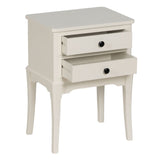 Nightstand White Pine MDF Wood 43 X 33 X 60 CM-8