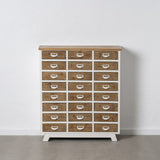 Chest of drawers White Beige Iron Fir wood 94 x 35 x 108 cm-8