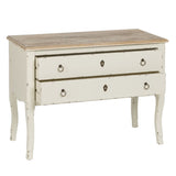 Console White Natural Fir wood MDF Wood 104 x 50 x 78 cm-7