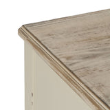 Console White Natural Fir wood MDF Wood 104 x 50 x 78 cm-6