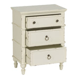 Nightstand White Fir wood DMF 51 x 32 x 66 cm-7