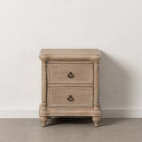 Nightstand Natural Fir wood MDF Wood 48 x 38 x 56 cm-8