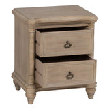 Nightstand Natural Fir wood MDF Wood 48 x 38 x 56 cm-7