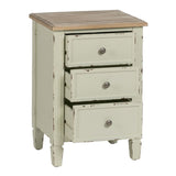 Nightstand Beige Natural Fir wood DMF 45 x 35 x 65 cm-7