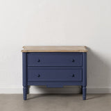 Occasional Furniture Blue Natural Fir wood MDF Wood 80 x 45 x 60 cm-8