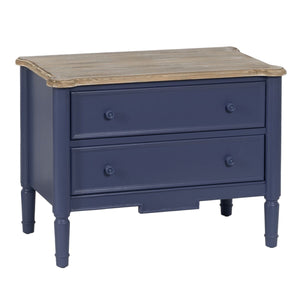 Occasional Furniture Blue Natural Fir wood MDF Wood 80 x 45 x 60 cm-0