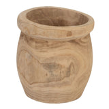 Set of Planters Natural Paolownia wood 43 x 43 x 44 cm (3 Units)-8