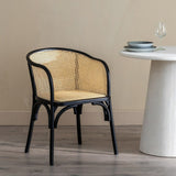 Dining Chair Black Natural 56 X 58 X 77 CM-1