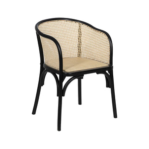 Dining Chair Black Natural 56 X 58 X 77 CM-0