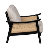 Armchair Black Beige Polyethylene Rubber wood MDF Wood Foam 100 % polyester 69,5 x 83 x 80 cm-8