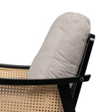 Armchair Black Beige Polyethylene Rubber wood MDF Wood Foam 100 % polyester 69,5 x 83 x 80 cm-5