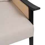 Armchair Black Beige Polyethylene Rubber wood MDF Wood Foam 100 % polyester 69,5 x 83 x 80 cm-2